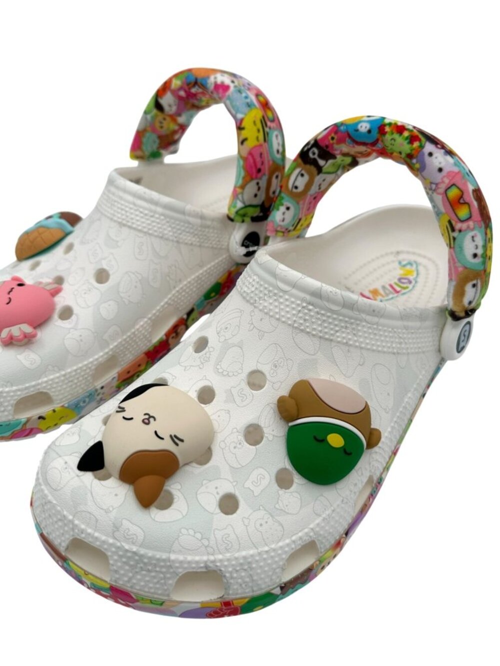 Crocs Squishmallows Clogs M8 W10 White Colorful Classic Cartoon Shoe Charms NEW - Picture 12 of 16